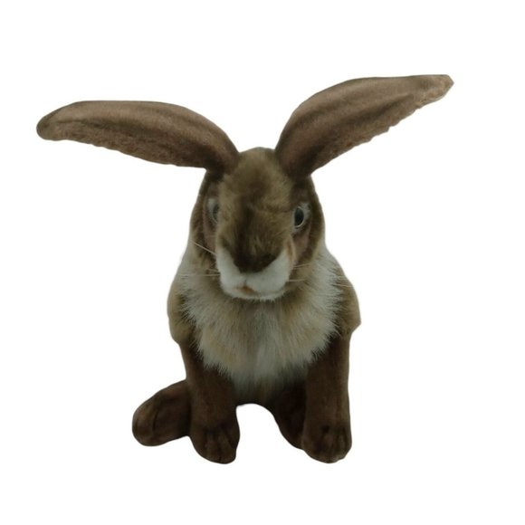 Vintage Stuffed Bunny Rabbit, Hansa Plush, Stuffed Animal, Thomas Boland, 12 in - Picture 3 of 9